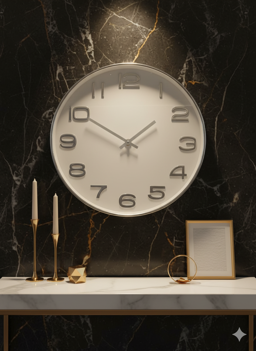 Noir Luxe Wall Clock